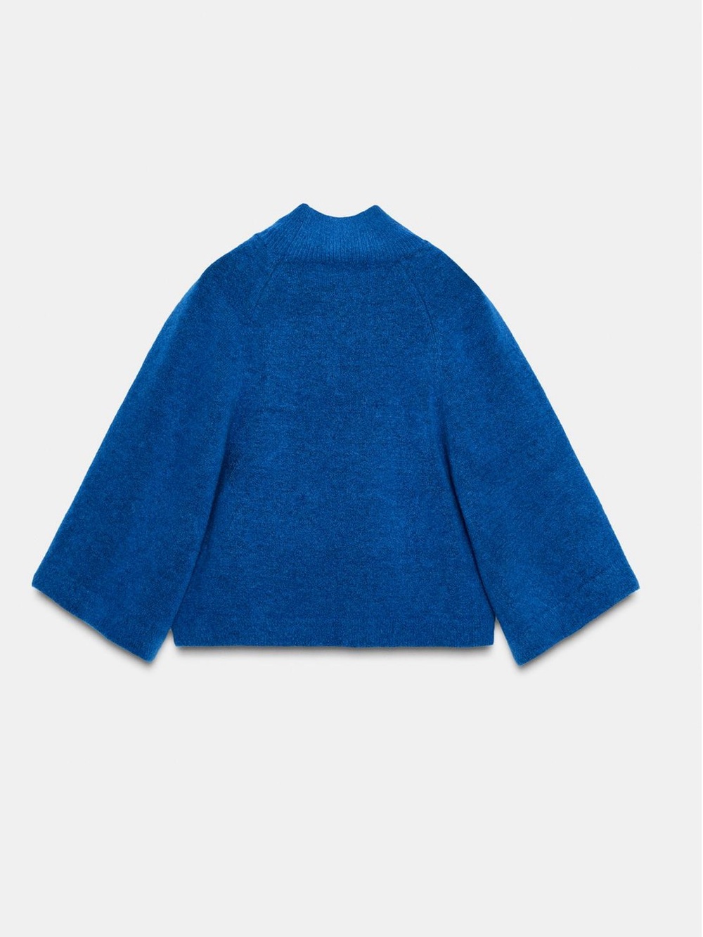 Zara Electric Blue Mock-Turtleneck Sweater - Picture 6 of 8